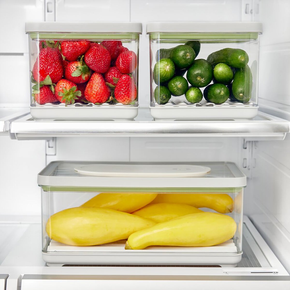 iDesign Rectangle Produce Keeper Set of 3 The Container Store